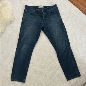 Madewell Men's Slim Jeans in Dark Blue